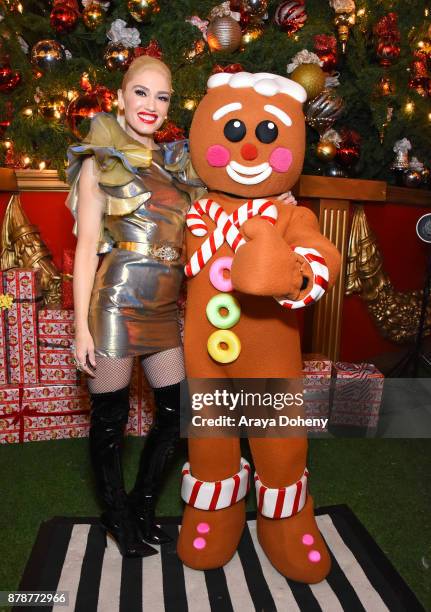 Gwen Stefani signs her new album, "You Make It Feel Like Christmas" at The Grove on November 24, 2017 in Los Angeles, California.