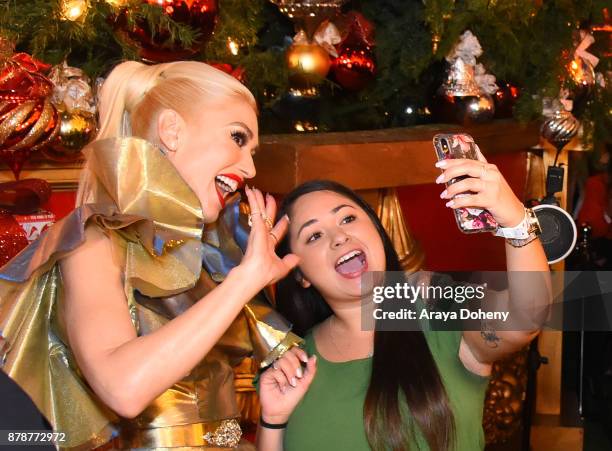 Gwen Stefani signs her new album, "You Make It Feel Like Christmas" at The Grove on November 24, 2017 in Los Angeles, California.