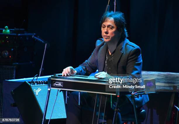 Recording artist John McFee of the Doobie Brothers performs during the kick off of Timothy B. Schmit's tour at The Orleans Showroom at The Orleans...