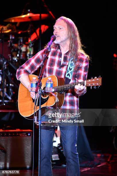 Recording artist Timothy B. Schmit performs as he kicks off his tour at The Orleans Showroom at The Orleans Hotel & Casino on November 24, 2017 in...