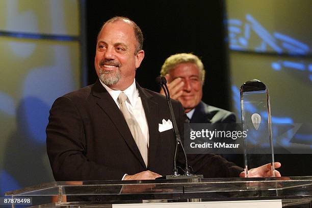 Billy Joel accepts the Person of the Year award from MusicCares.