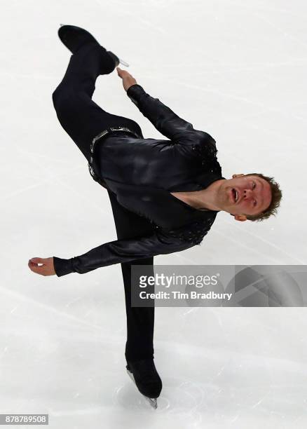 Ross Miner of the United States competes in the Men's Short Program during day one of 2017 Bridgestone Skate America at Herb Brooks Arena on November...