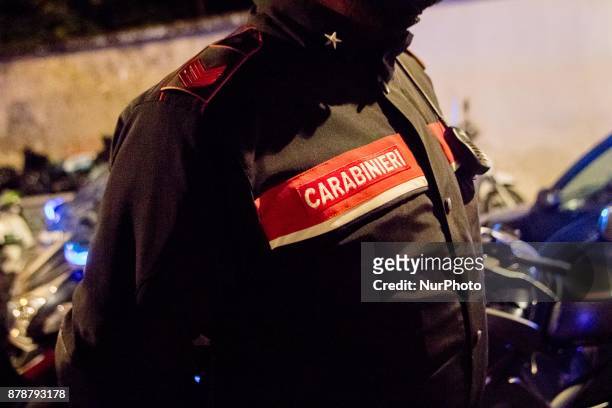 Italian Armed Forces and Carabinieri are involved in the fight against organised crime and drug trafficking in San Pasquale A Chiaia area of the...