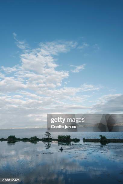 blue sky and white clouds on the highway - shaoxing stock pictures, royalty-free photos & images