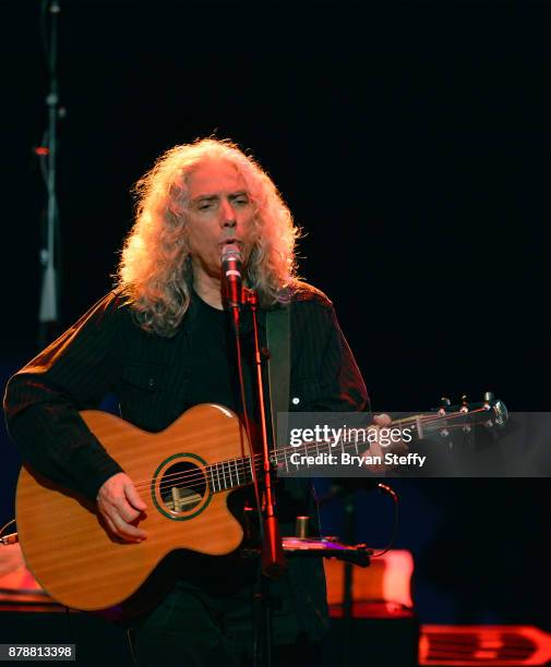 Musician and producer Hank Linderman performs with Timothy B. Schmit as he kicks off his tour at The Orleans Showroom at The Orleans Hotel & Casino...