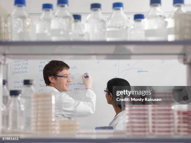 Lab Whiteboard Examples Scientist Whiteboard Photos and Premium High Res Pictures - Getty Images
