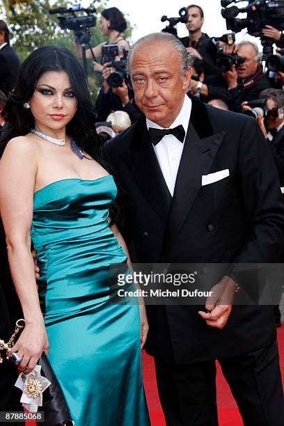 Haifa Wahbi and Fawaz Gruosi attend the Inglourious Basterds premiere held at the Palais Des Festivals during the 62nd International Cannes Film...