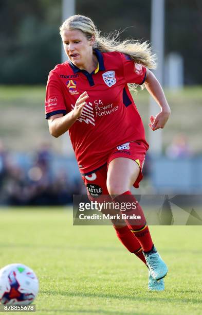Makenzy Doniak of Adelaide United during the round five W-League match between Adelaide United and Newcastle Jets at Marden Sports Complex on...