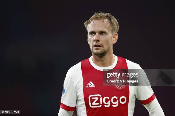 Siem de Jong of Ajax during the international friendly match between Ajax Amsterdam and Borussia Mönchengladbach at the Amsterdam Arena on November...