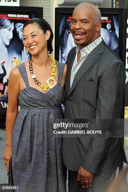 Actor David Alan Grier arrives with his wife Christine Y. Kim at the premiere of Dance Flick in Hollywood, California, on May 20, 2009. AFP PHOTO /...