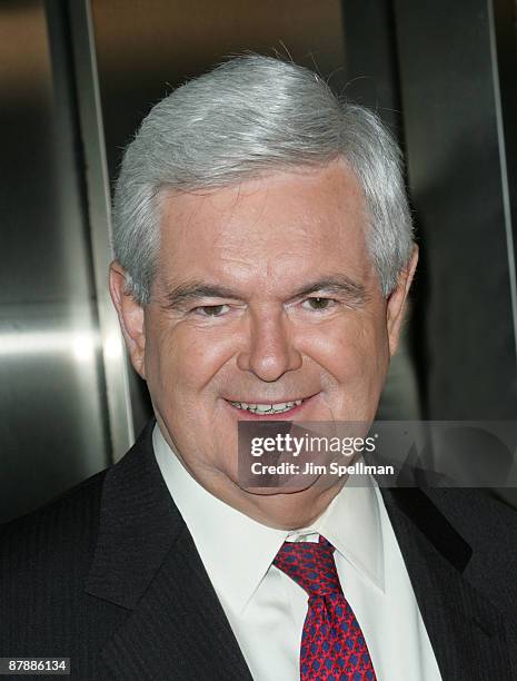 Former Speaker of the House Newt Gingrich visits ABC's "Good Morning America" at ABC Studios on May 20, 2009 in New York City.