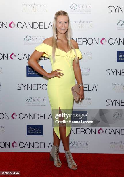 Breanna Blick attends the MyFaceMyBody Awards 2017 Australasia at Hilton Hotel on November 25, 2017 in Sydney, Australia.