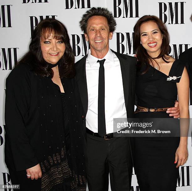 Doreen Ringer Ross, vice president, film/tv relations, producer Brian Grazer and Chau-Giang Thi Nguyen attend the BMI annual Film and Television...