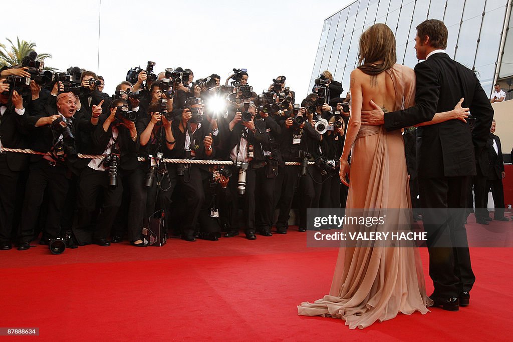 US actor Brad Pitt and actress Angelina