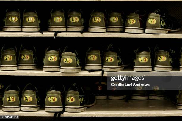 bowling shoes - same shoes stock pictures, royalty-free photos & images