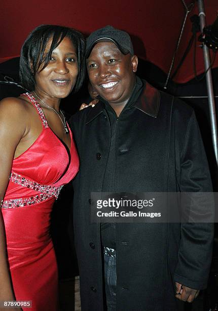 May 19: Dudu Zuma and ANC Youth League leader Julius Malema celebrate Dudu's 27th Birthday at the up-market Inanda Club on 19 May, 2009 in Sandton,...