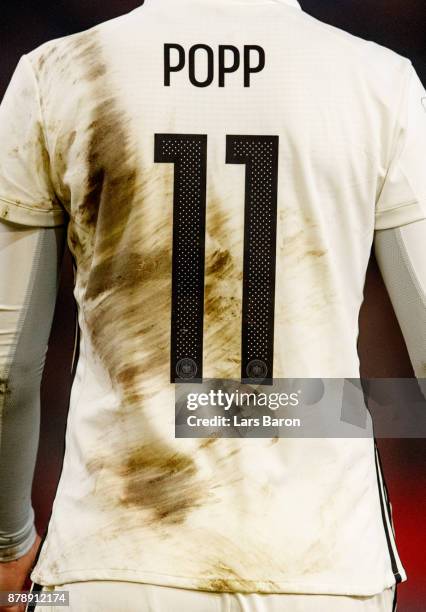 Alexandra Popp of Germany runs with the ball during the Germany v France Women's International Friendly match at Schueco Arena on November 24, 2017...