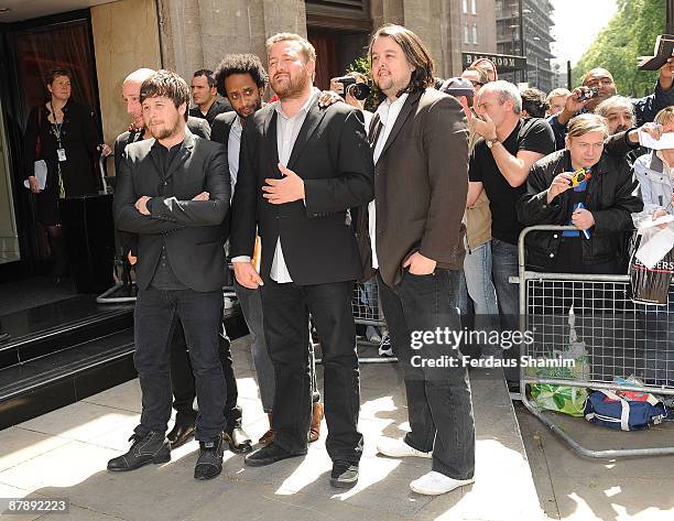Richard Jupp, Mark Potter, Peter Turner, Guy Garvey and Craig Potter of the band Elbow attend the Ivor Novello Awards at Grosvenor House, on May 21,...