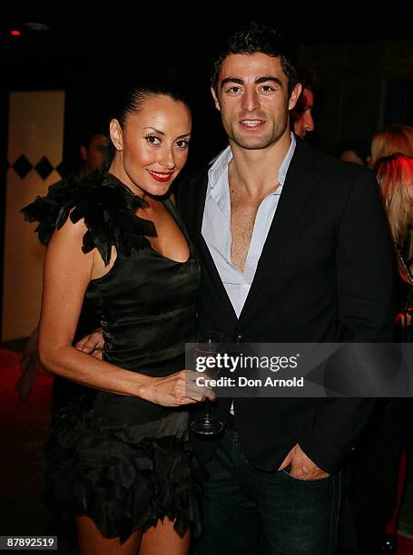 Terry Biviano and Anthony Minnichello attend the Chandon Supper Club after party at The Club in Kings Cross on May 21, 2009 in Sydney, Australia.