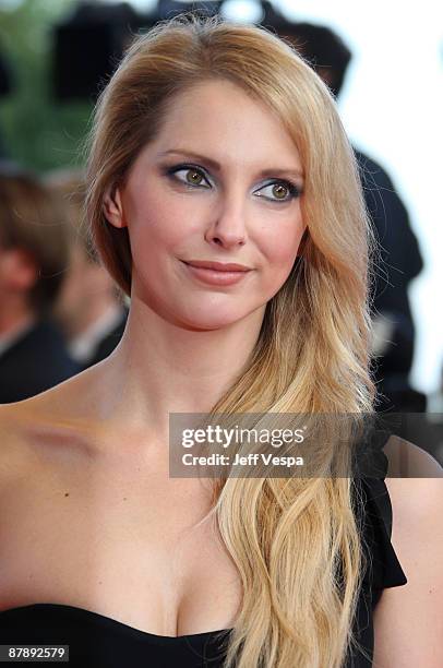 Actress Frederic Bel attends the 'Inglourious Basterds' Premiere at the Grand Theatre Lumiere during the 62nd Annual Cannes Film Festival on May 20,...
