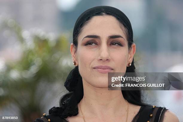 Israeli actress Ronit Elkabetz poses during the photocall of the movie "Cendres et Sang" presented out of competition at the 62nd Cannes Film...