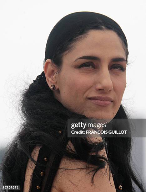 Israeli actress Ronit Elkabetz poses during the photocall of the movie "Cendres et Sang" presented out of competition at the 62nd Cannes Film...