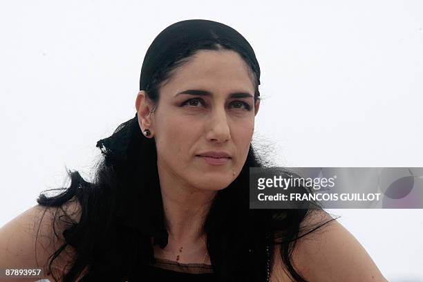 Israeli actress Ronit Elkabetz poses during the photocall of the movie "Cendres et Sang" presented out of competition at the 62nd Cannes Film...