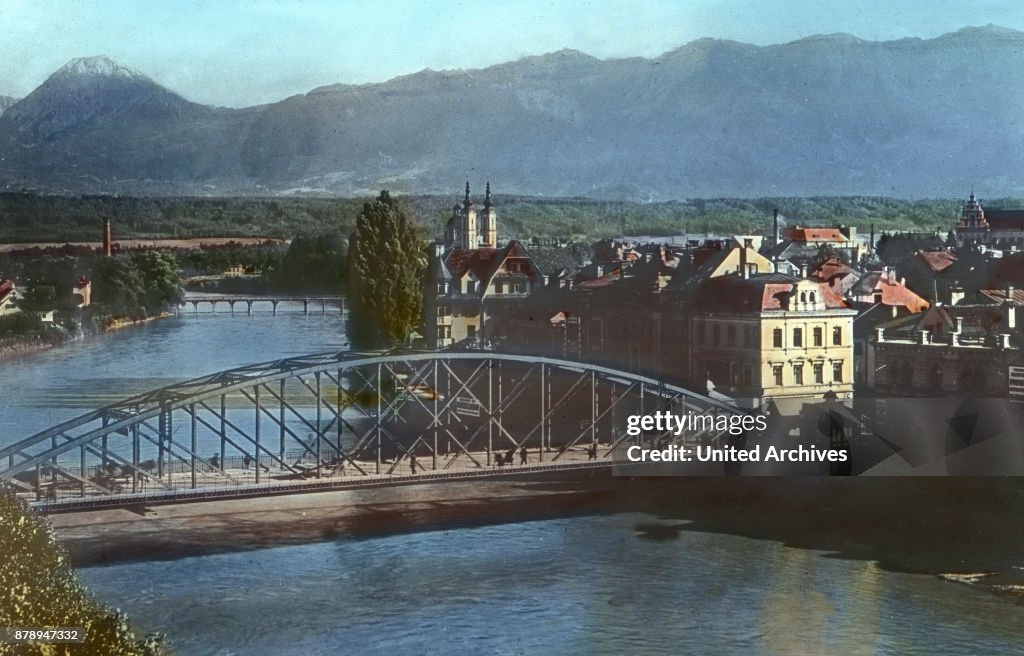 Villach, a large railway junction, friendly town and Warmbad.