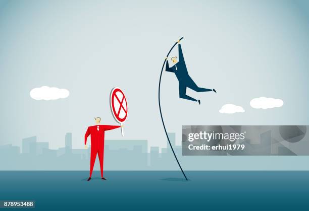 ilustraciones, imágenes clip art, dibujos animados e iconos de stock de meterse en propiedad privada - stop sign pole