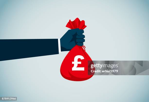 ilustraciones, imágenes clip art, dibujos animados e iconos de stock de bolsa de dinero - bolsa de dinero