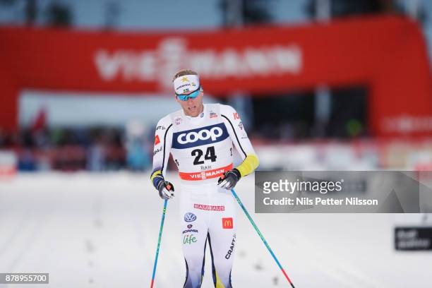 Daniel Rickardsson of Sweden during the mens cross country 15K classic competition at FIS World Cup Ruka Nordic season opening at Ruka Stadium on...
