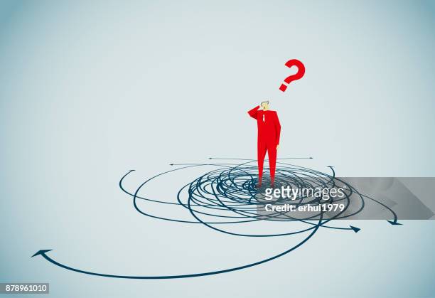 confusion - business solutions stock illustrations