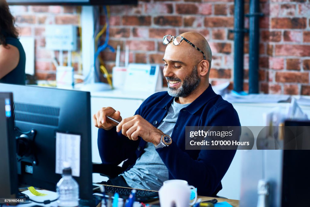 Man working in modern office