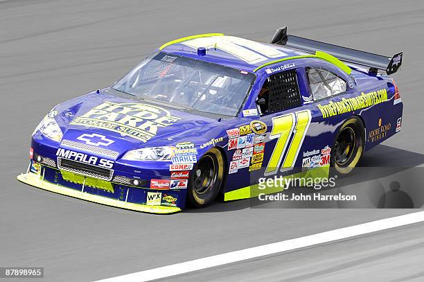 David Gilliland drives the TRG Motorsports Chevrolet during practice for the NASCAR Sprint Cup Series Coca-Cola 600 on May 21, 2009 at Lowe's Motor...