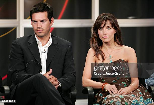 Eddie Cibrian and Lisa Sheridan of "Invasion"