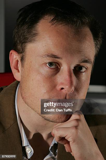 Elon Musk poses for a portrait on November 21, 2008 in Los Angeles
