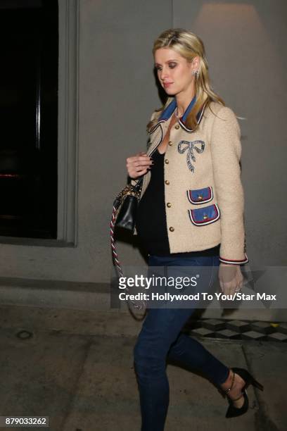 Nicky Hilton is seen on November 25, 2017 in Los Angeles, CA.