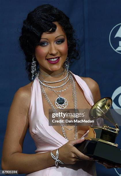 Christina Aguilera, winner of Best Female Pop Vocal Performance