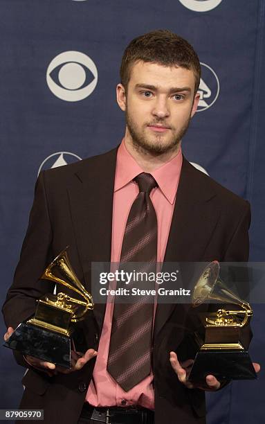 Justin Timberlake, winner of Best Pop Vocal Album