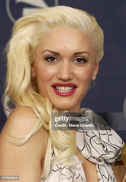 Gwen Stefani of No Doubt, winner for Best Pop Performance By A Duo Or Group With Vocal