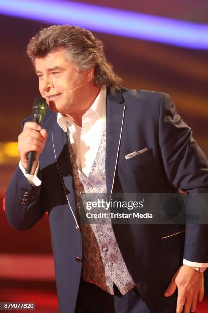 Andy Borg performs at the TV Show 'Die Schlager des Jahres 2017' on November 25, 2017 in Suhl, Germany.