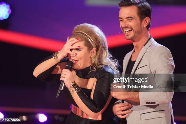 Maite Kelly and Florian Silbereisen during the TV Show 'Die Schlager des Jahres 2017' on November 25, 2017 in Suhl, Germany.