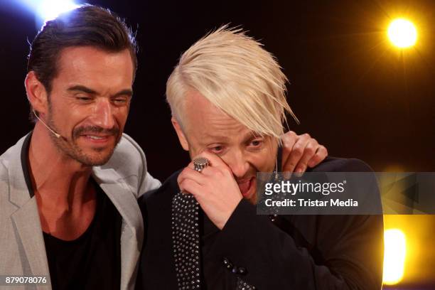 Florian Silbereisen and Ross Antony during the TV Show 'Die Schlager des Jahres 2017' on November 25, 2017 in Suhl, Germany.