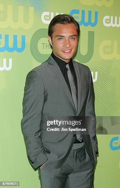 Actor Ed Westwick attends the 2009 The CW Network UpFront at Madison Square Garden on May 21, 2009 in New York City.