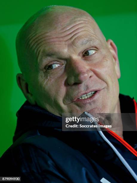 Assistant trainer Jan Wouters of Feyenoord during the Dutch Eredivisie match between FC Groningen v Feyenoord at the NoordLease Stadium on November...