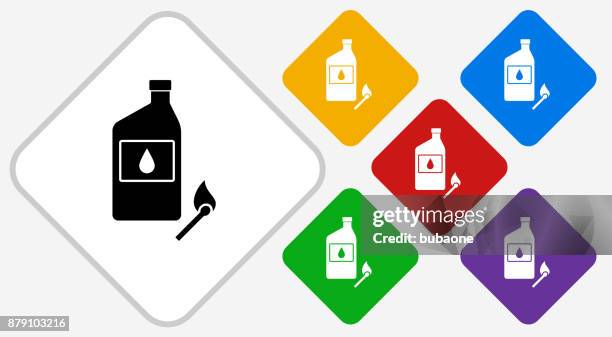 -0х\lighter fluid and match color diamond vector icon - lighter fluid stock illustrations