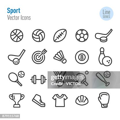 Sport Icons - Vector Line Series Sport Icons - Vector Line Series