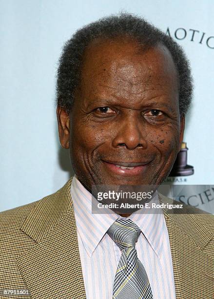 Actor Sidney Poitier attends AMPAS' centenial salute celebration of Joseph L. Mankiewicz on May 21, 2009 in Beverly Hills, California.