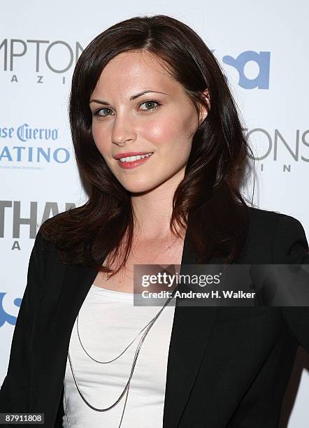 Actress Jill Flint attends Hamptons and Gotham Magazine's summer celebration with the cast of "Royal Pains" at Hudson Terrace on May 21, 2009 in New...