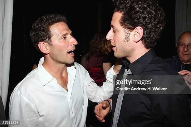 Actors Mark Feuerstein and Paulo Costanzo attend Hamptons and Gotham Magazine's summer celebration with the cast of "Royal Pains" at Hudson Terrace...
